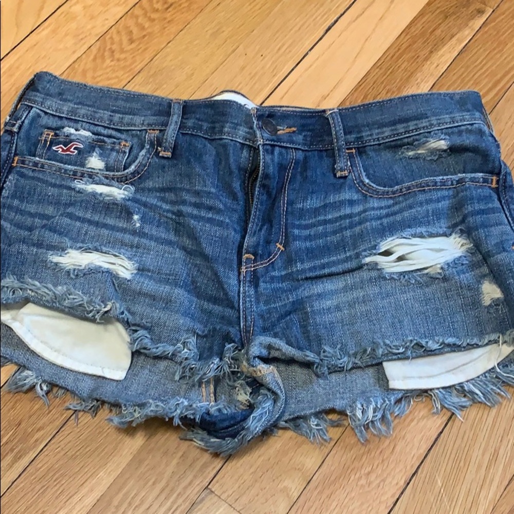 Distressed high rise Hollister Shorts